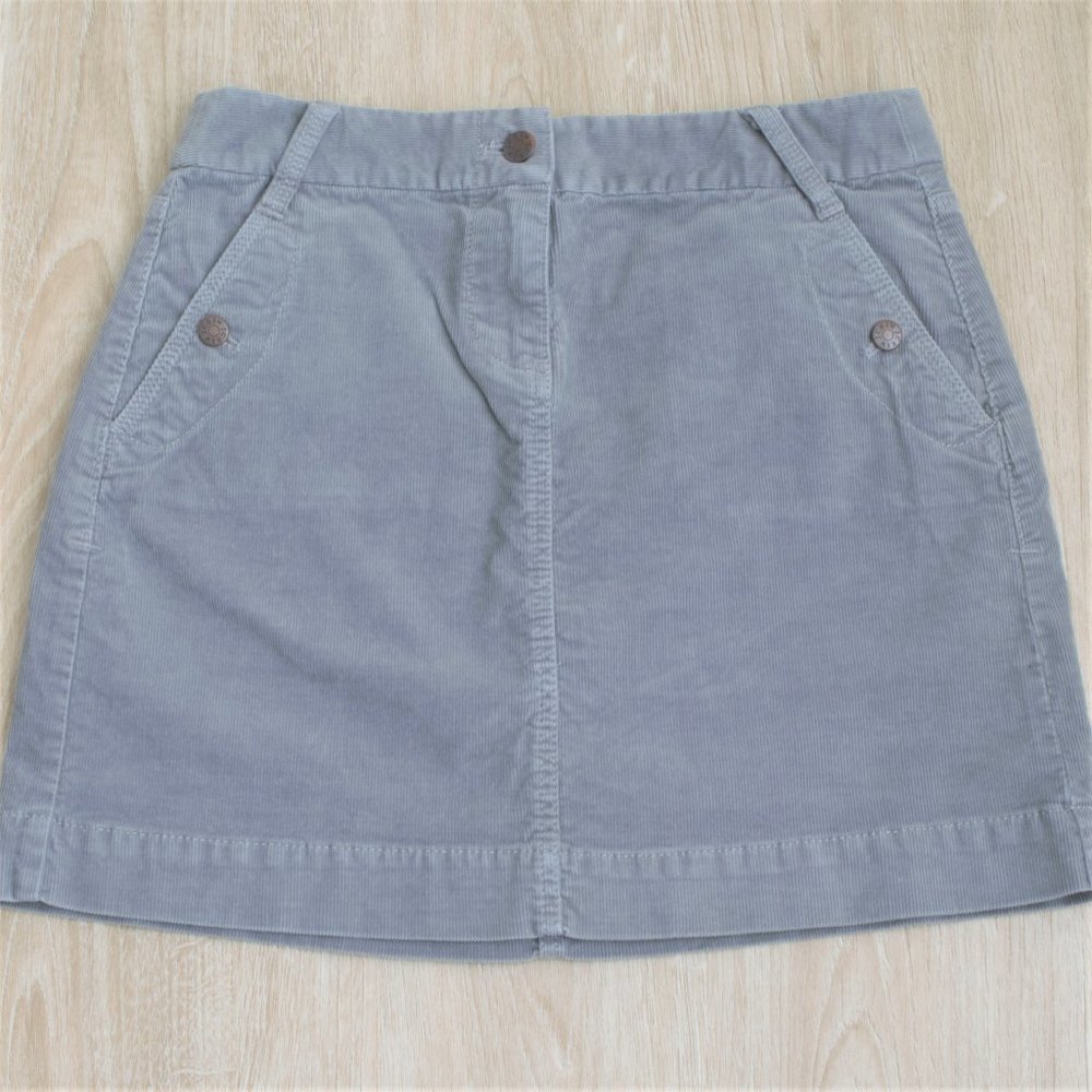 J. Crew, Gray Corduroy mini skirt, Size 4